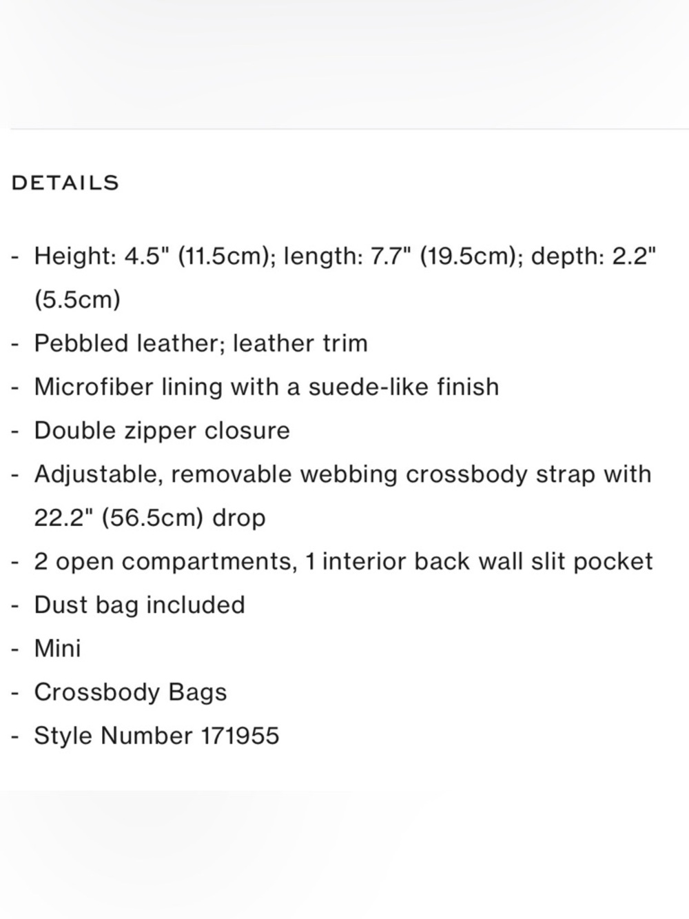 Tory Burch Ivory Mini Miller Crossbody Bag - Picture 9 of 9